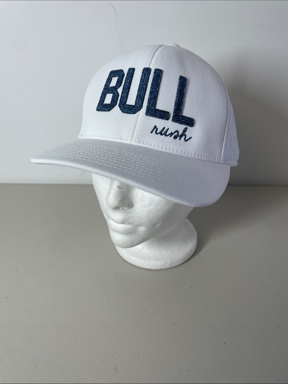 G/FORE Bull Rush Embroidered White Performance Golf Cap Branded Interior